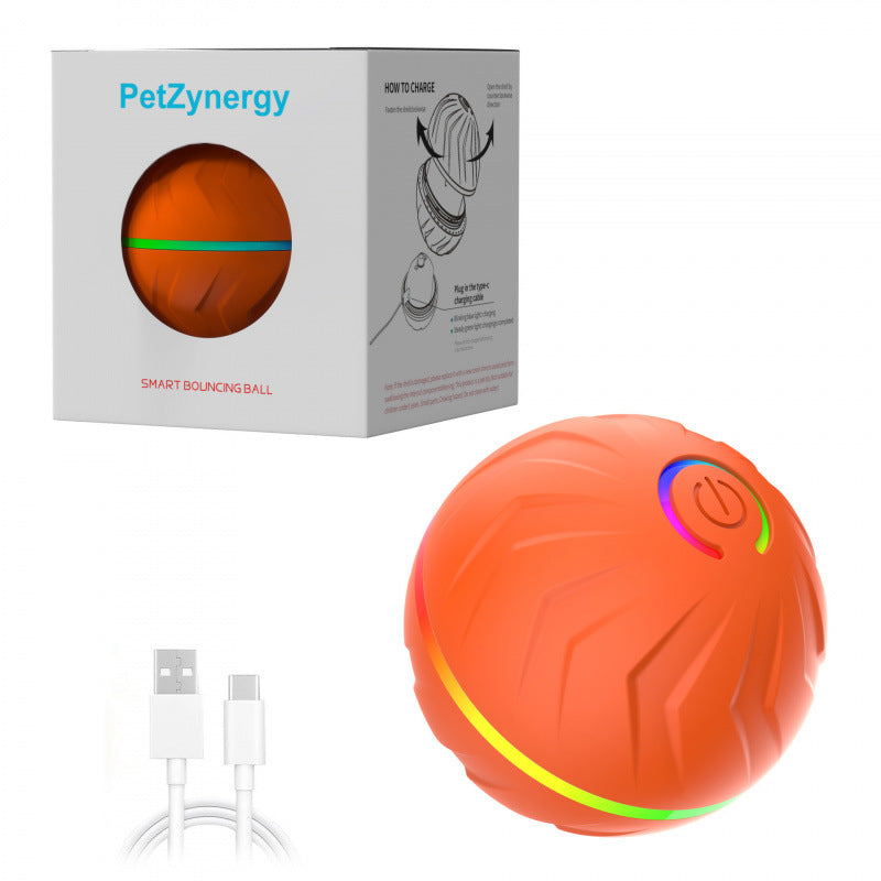 Gravity Bouncing Dog Toy Ball – Unpredictable Chew-Resistant Play Ball in 8 Colors