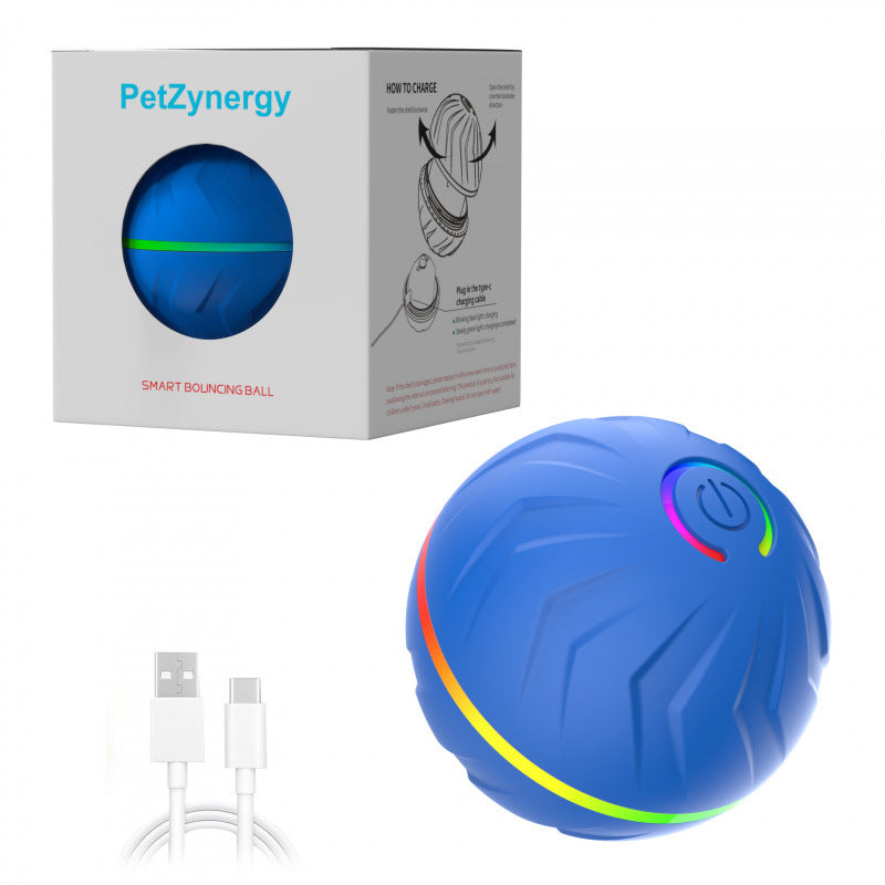 Gravity Bouncing Dog Toy Ball – Unpredictable Chew-Resistant Play Ball in 8 Colors