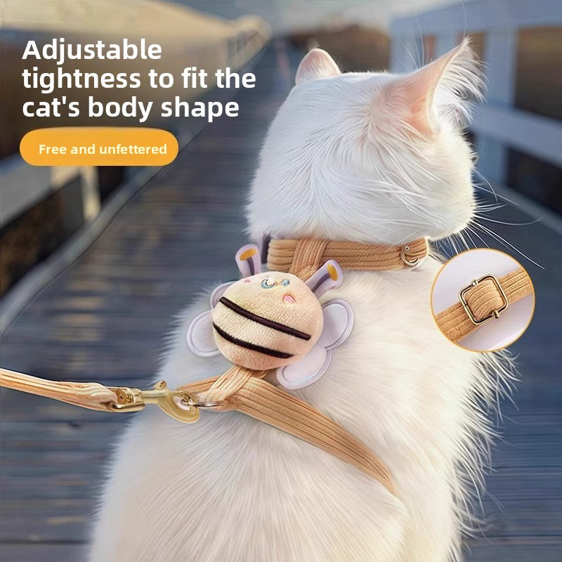 Adjustable Cat Leash Vest Harness