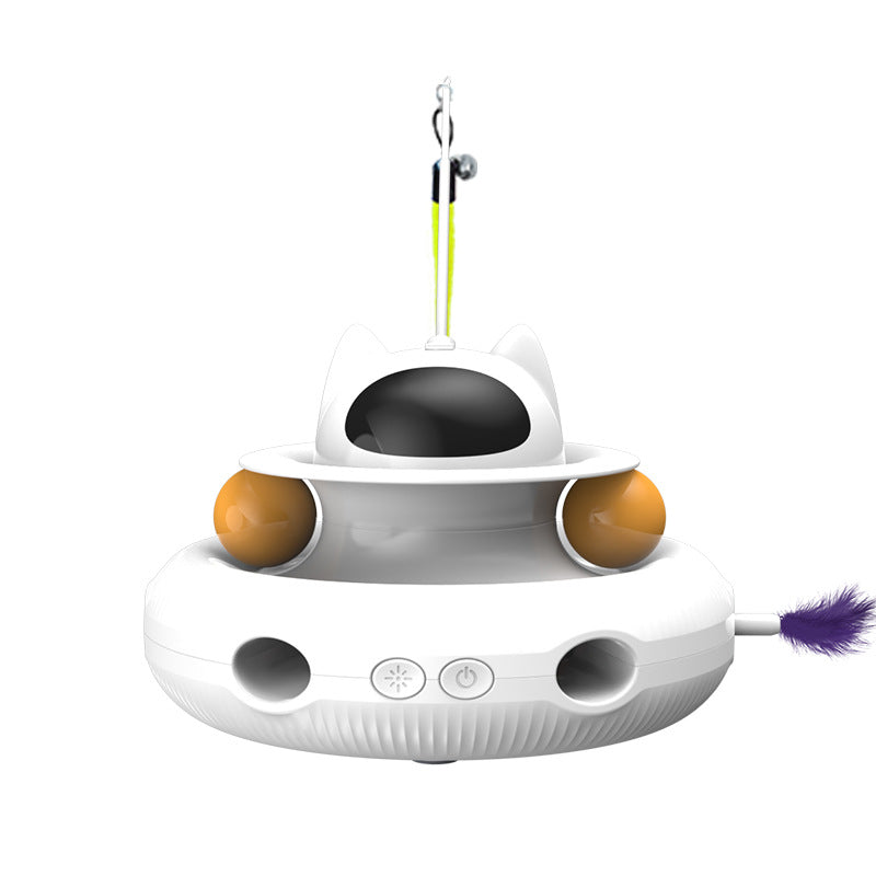 Interactive Cat Laser Toy – Automatic Electric Turntable for Indoor Cats