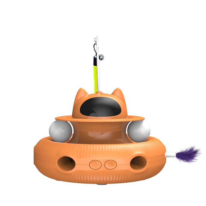 Interactive Cat Laser Toy – Automatic Electric Turntable for Indoor Cats