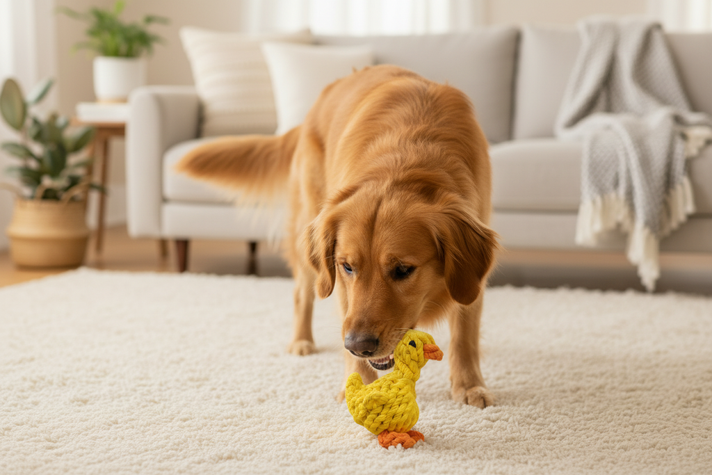Cotton Rope Dog Chew Toy – Animal Shapes for Interactive Play