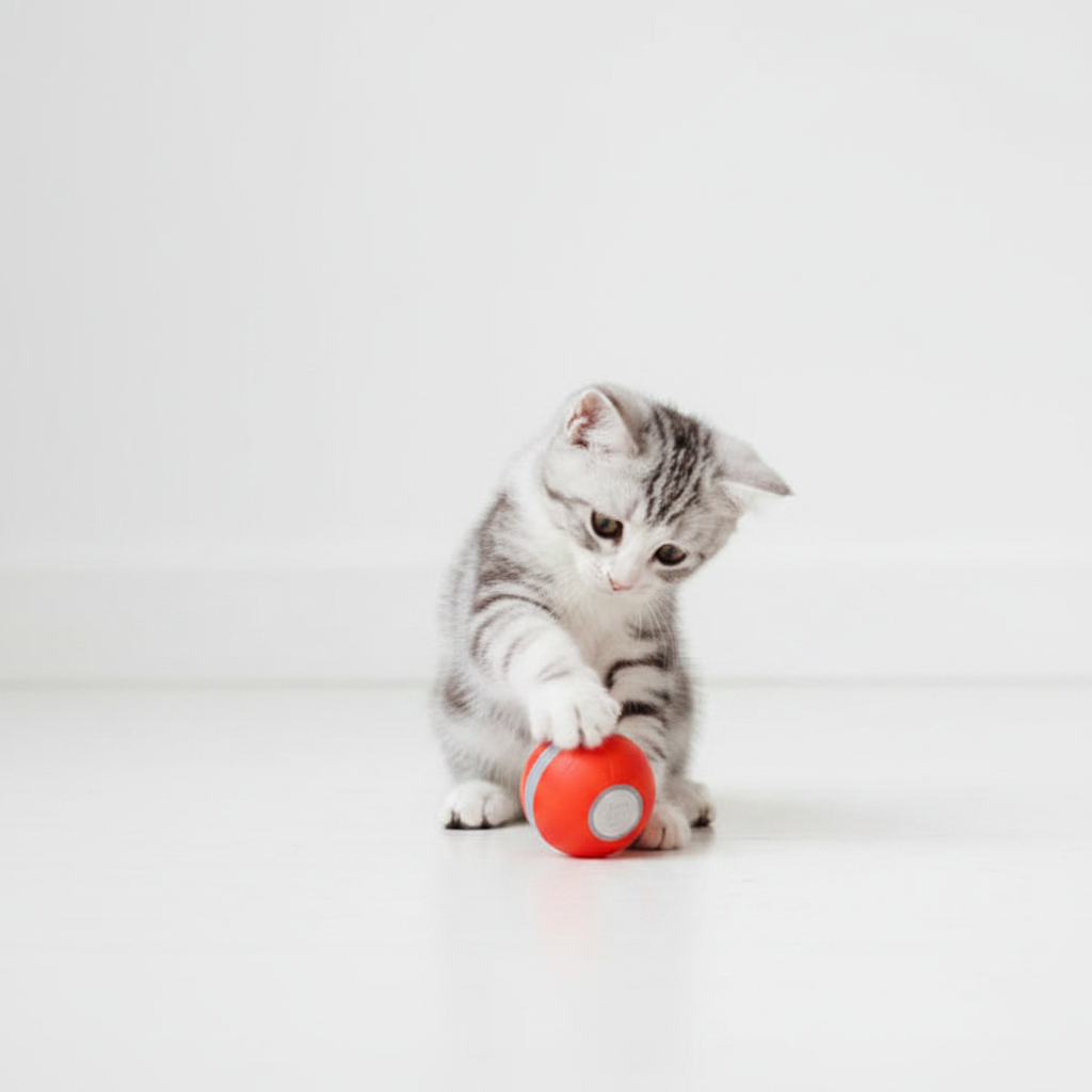 Self-Rolling Cat Ball Toy – Automatic Interactive Toy for Indoor Cats