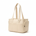The Daily Paw Insulated Pet Carrier — Cozy Linen Shoulder Bag for Small Dogs & Cats