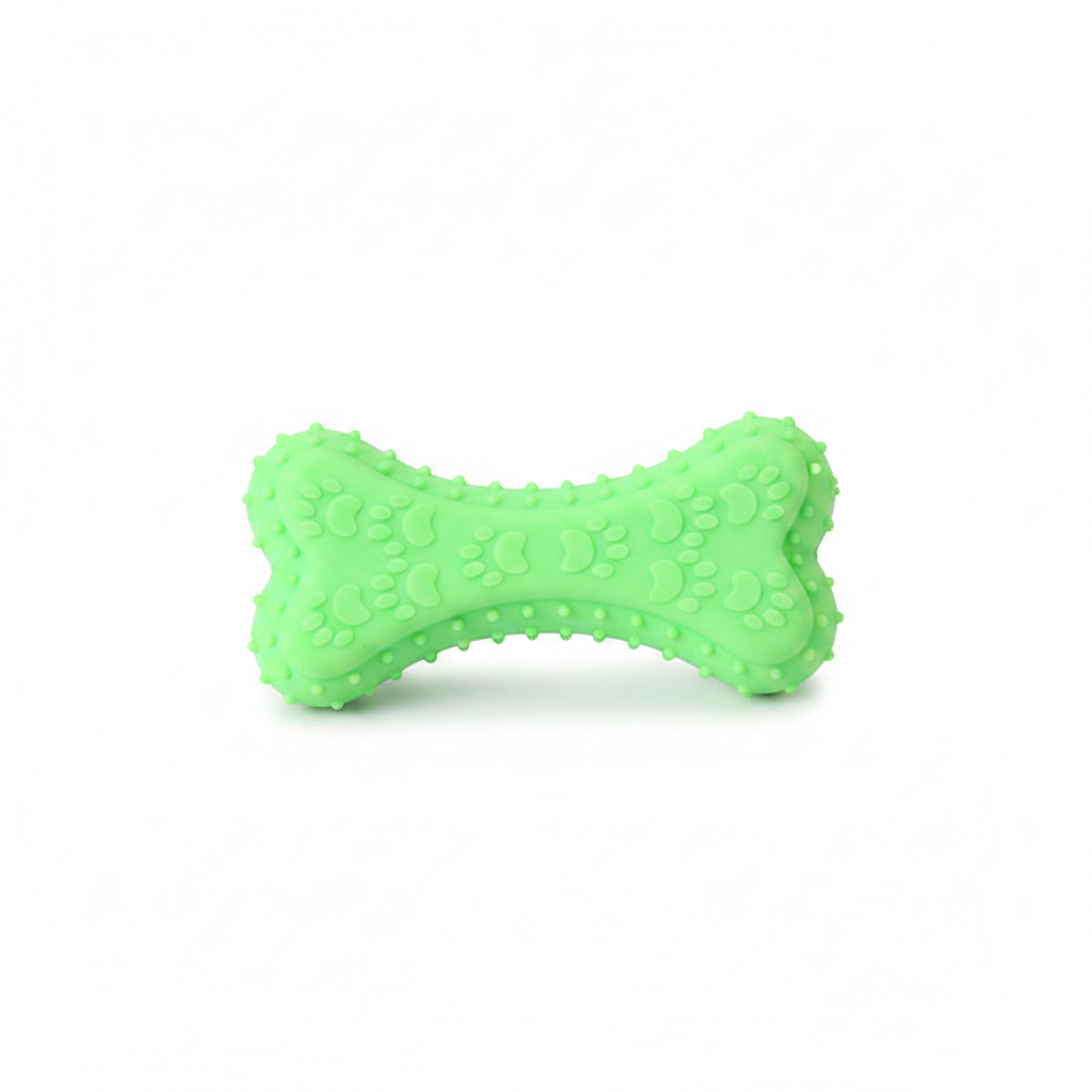 Dog Dental Chew Bone – Bite-Resistant TPR Toy for Teething & Aggressive Chewers