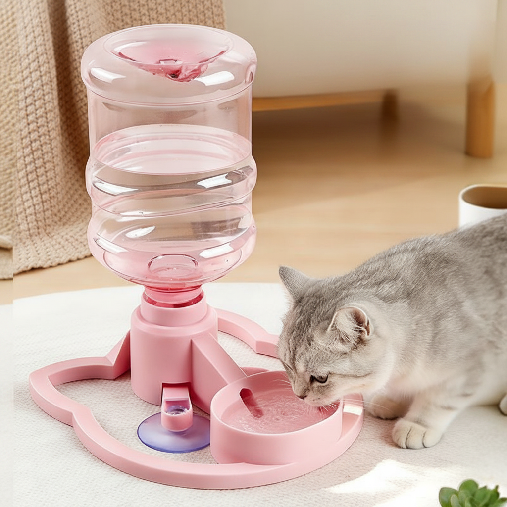 Gravity Cat Water Fountain – No Filter, No Electricity, Fresh Water Flow