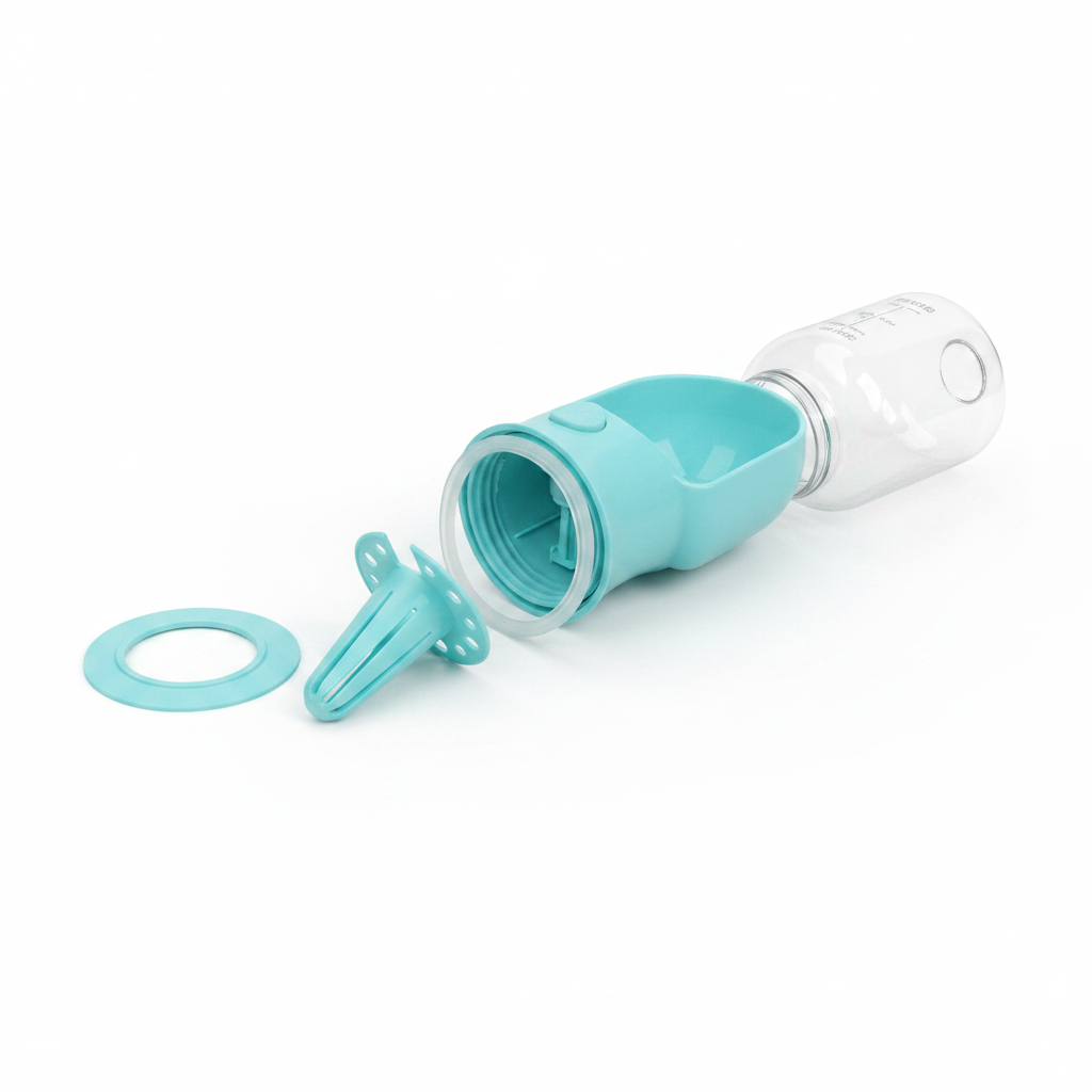 2-in-1 Dog Travel Water & Food Bottle – Portable Leak-Proof Dispenser for Walks & Hikes