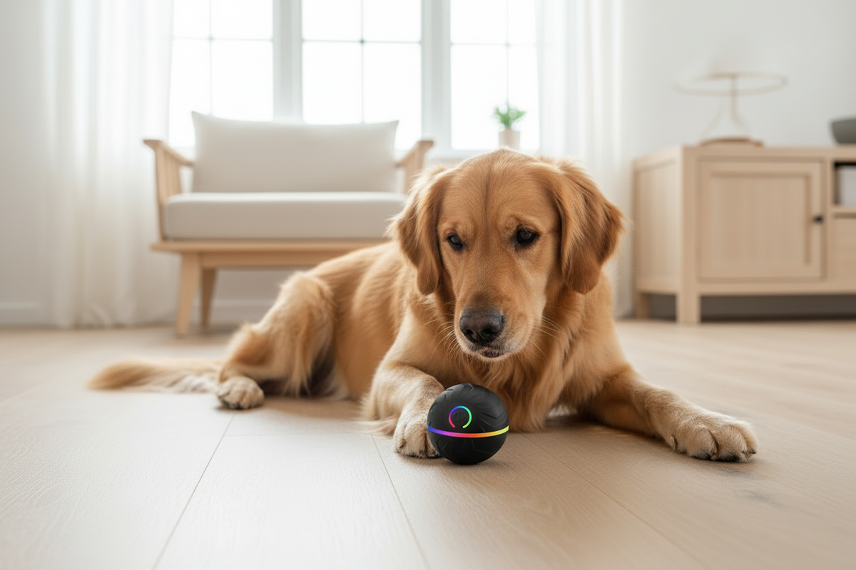 Gravity Bouncing Dog Toy Ball – Unpredictable Chew-Resistant Play Ball in 8 Colors