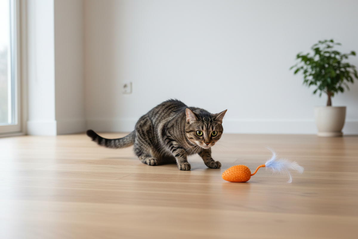 Remote Control Silicone Mouse Cat Toy – Interactive Electric Chase Toy for Cats