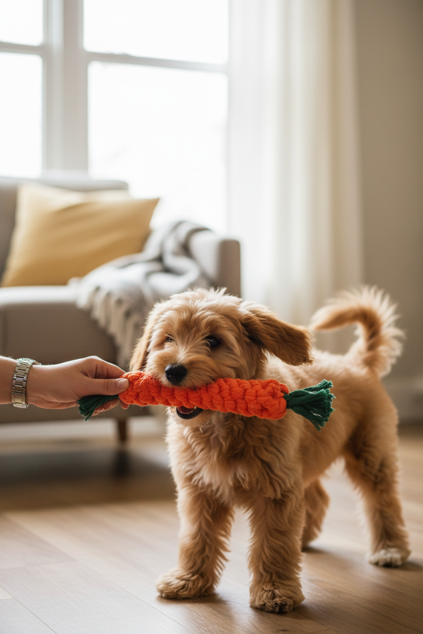 Cotton Rope Dog Chew Toy – Animal Shapes for Interactive Play
