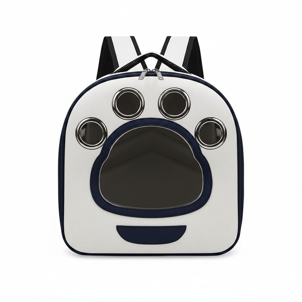 The Daily Paw Cat Backpack Carrier — Foldable Breathable Travel Bag for Cats & Small Dogs